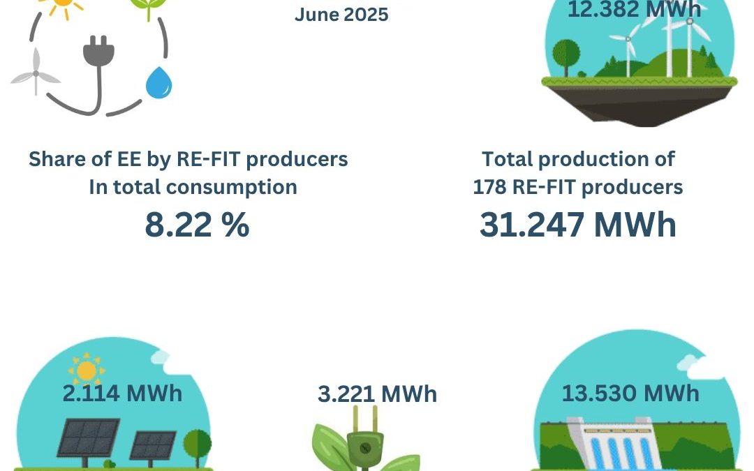 DATA ON renewable electricity producers with a feed-in tariff (FIT), June 2025 