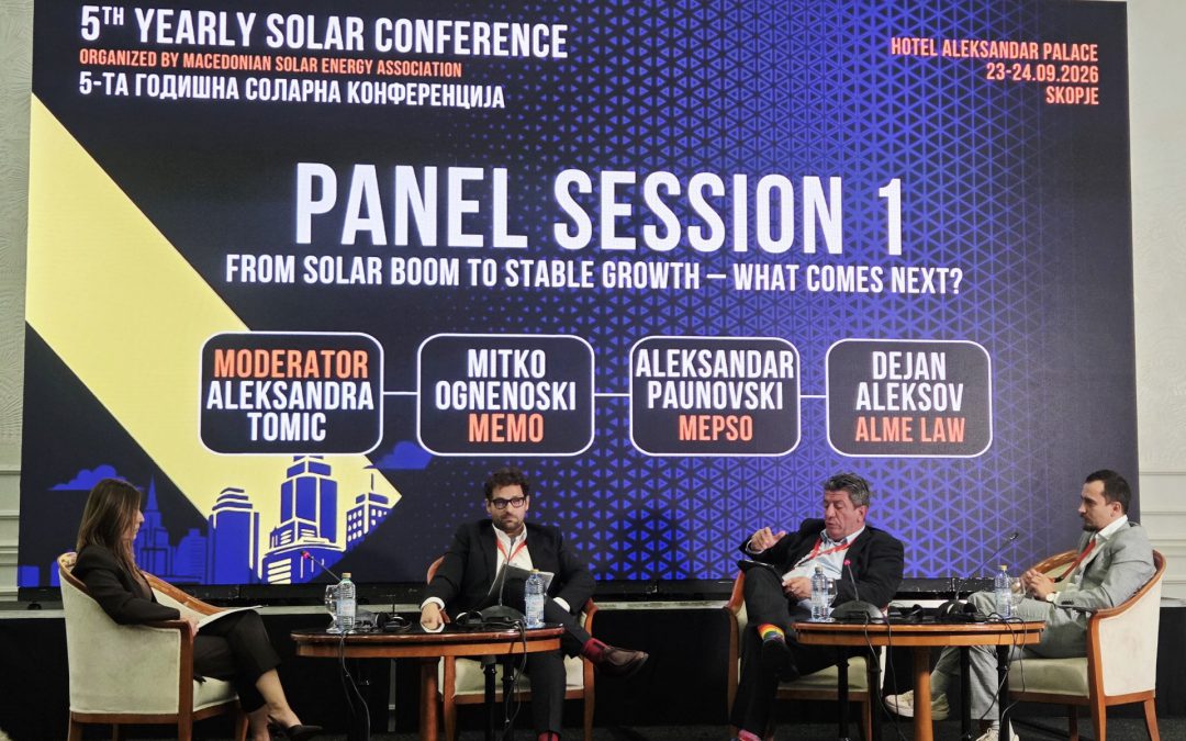 MEMO Representatives Participate in the 5th Annual Solar Conference in Skopje